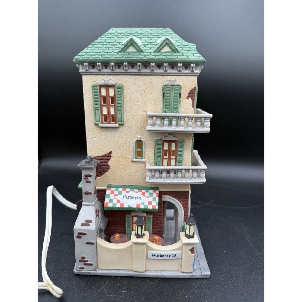🏙️🎄 Dept 56 Christmas In The City Little Italy Ristorante 1991 Lighted Dmgd 🍝